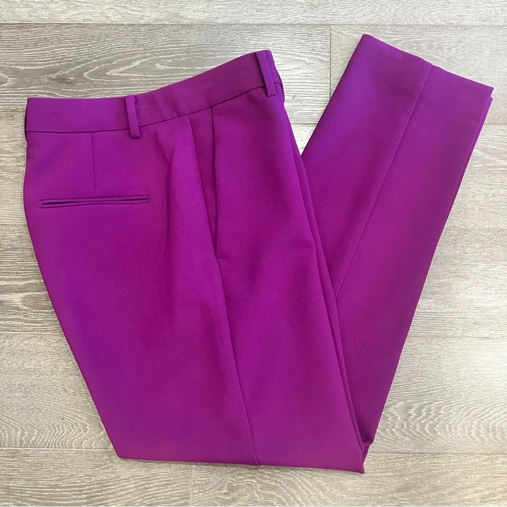 Ann Taylor Eva Ankle Pant in Pulsar Purple sz 2 - Picture 5 of 6